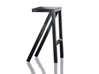 BUREAURAMA - High aluminium stool with footrest by Magis