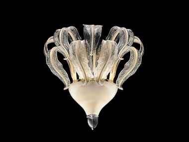 PIUME - Venetian crystal wall lamp by Barovier&Toso