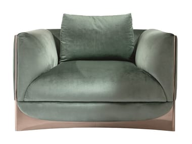CA' FOSCARI - Fabric armchair with armrests by Visionnaire