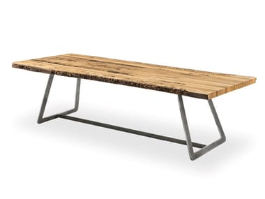 CALLE BRICCOLA - Rectangular solid wood table by Riva 1920