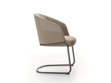 CENTRAL PARK - Cantilever chair with armrests by Ditre Italia