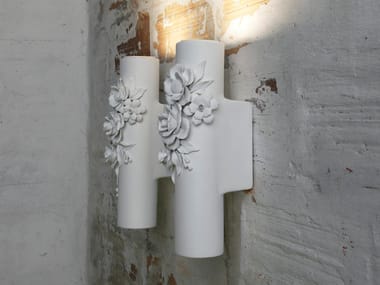 CAPODIMONTE - White-paste wall light by Karman