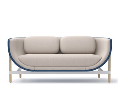 CAPSULE LOUNGE - 2 seater fabric sofa by Casala