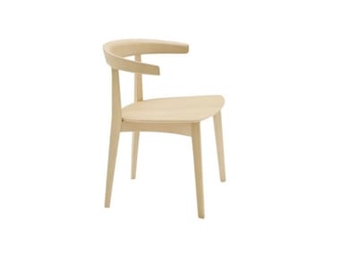 CAROLA SI0905 - Open back wooden chair by Andreu World