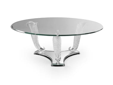 CASANOVA - Round glass coffee table by Reflex