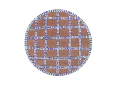 PIPELINE - Handmade round Himalayan Wool rug by CC-Tapis