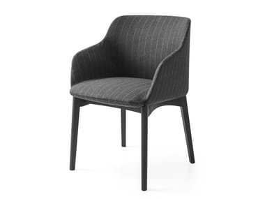 ELLE - Upholstered chair with armrests by Calligaris