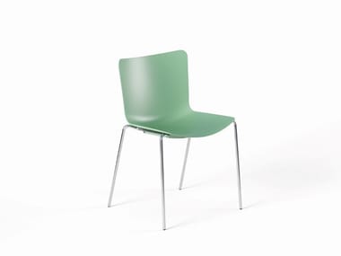 POPPEA - Stackable polypropylene chair by Frezza