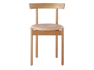 COMMA - Solid wood chair with integrated cushion by Herman Miller