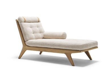 KLISMOS - Oak Chaise longue by Knoll