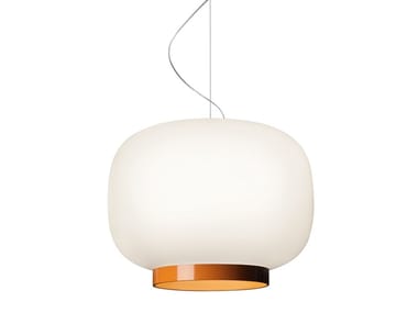 CHOUCHIN REVERSE 1 - LED blown glass pendant lamp by Foscarini