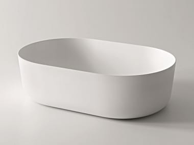 CIOTOLA 59 - Countertop oval Ceramilux® washbasin by Falper