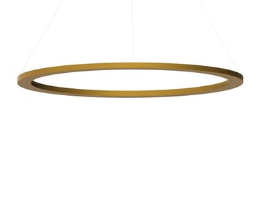 CIRCULAR SLIM - Dimmable aluminium pendant lamp by Martinelli Luce