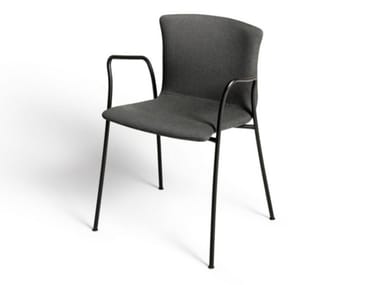 CIRENE - Upholstered chair with armrests by DE PADOVA