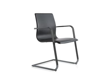 CLASSE 2 EM 204 - Cantilever leather chair by Frezza