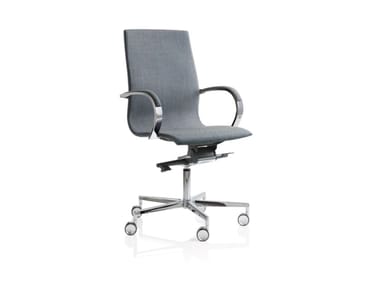 CLASSE 2 EM 204 - Swivel height-adjustable fabric office chair with castors by Frezza