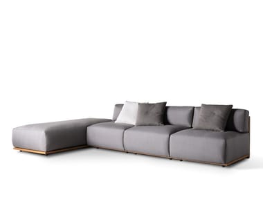 CLAUD OPEN AIR - Modular fabric sofa by Meridiani