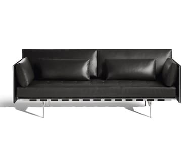 CLAYTON - Leather sofa by Poltrona Frau