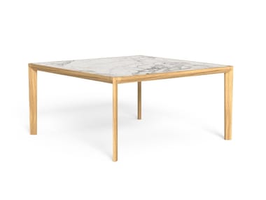 CLEOSOFT-WOOD - Square garden table by Talenti