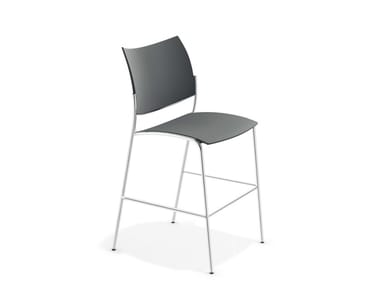 COBRA BARSTOOL - Chair with footrest by Casala