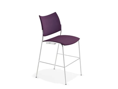 COBRA BARSTOOL - Upholstered fabric chair by Casala