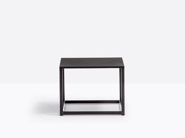 CODE 40X40X30 - Square steel bistro side table by Pedrali