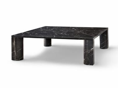LOVE ME, LOVE ME NOT - Square marble coffee table by Salvatori