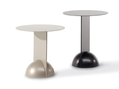 COMBINATION - Round painted metal coffee table by Bonaldo