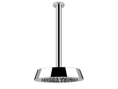 CONO - Ceiling mounted chromed brass overhead shower with anti-lime system by Gessi