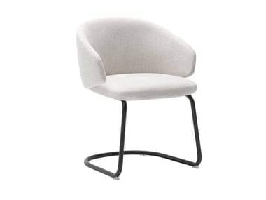 BINAR 60 - Cantilever upholstered fabric chair by Inclass