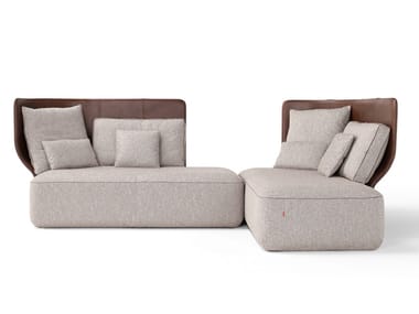 WAZAA - Corner sectional high-back sofa by Amura