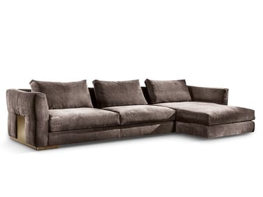 MONTECARLO - Corner fabric sofa by Cantori
