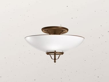 COUNTRY 080.02 - LED glass ceiling light by Il Fanale