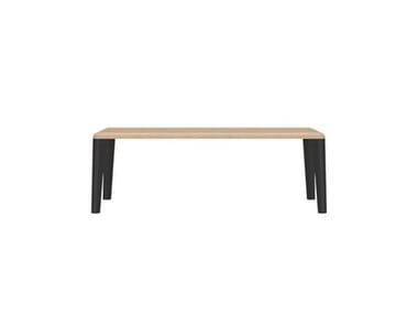 COUV? TABLE RECTANGULAR - Low rectangular oak coffee table by Andreu World