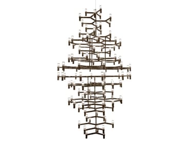 CROWN ROYAL - Die cast aluminium chandelier by Nemo