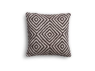 CUSCINETTO A SAPONETTA - Square geometric fabric cushion by Bodema