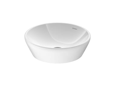 D-NEO - Countertop round ceramic washbasin by Duravit