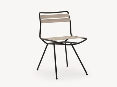 DAN Outdoor 2073 - Steel garden chair by Zanotta