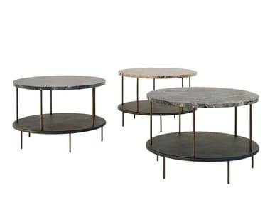 DD TABLE - Low marble coffee table by Wittmann