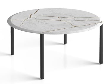 DESIGN FOR SOUL - Round marble table by Salvatori