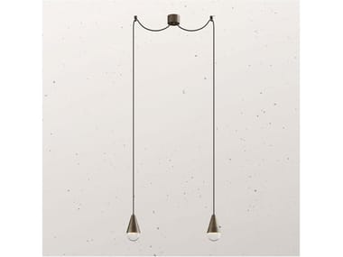 DEW 289.10 - LED iron pendant lamp by Il Fanale