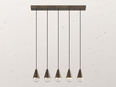 DEW 289.11 - LED iron pendant lamp by Il Fanale