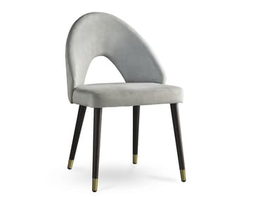 DIANA.F - Fabric chair with ash base by Colico