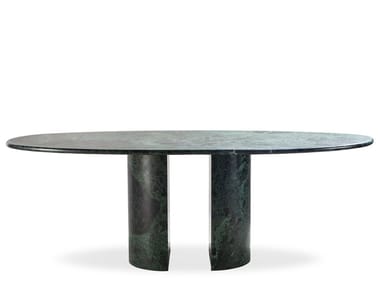 DOLMEN - Oval marble table by Cappellini