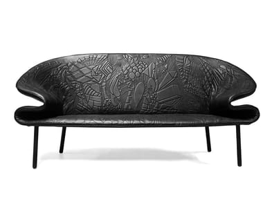 DOODLE - Leather sofa by Moroso