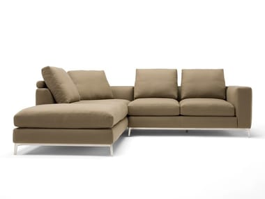 DORSEY - Corner 4 seater leather sofa by Amura