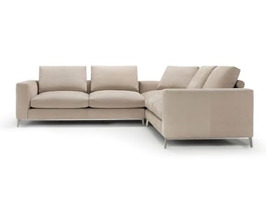 DORSEY - 5 seater corner leather sofa by Amura