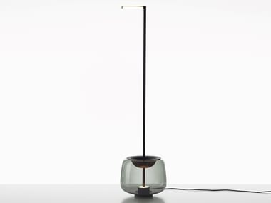 DOUBLE - LED blown glass floor lamp by Brokis