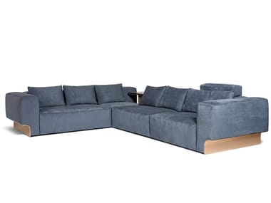 DOUGLAS - Corner leather sofa by Visionnaire