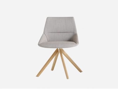 DUNAS XS - Swivel trestle-based fabric office chair by Inclass